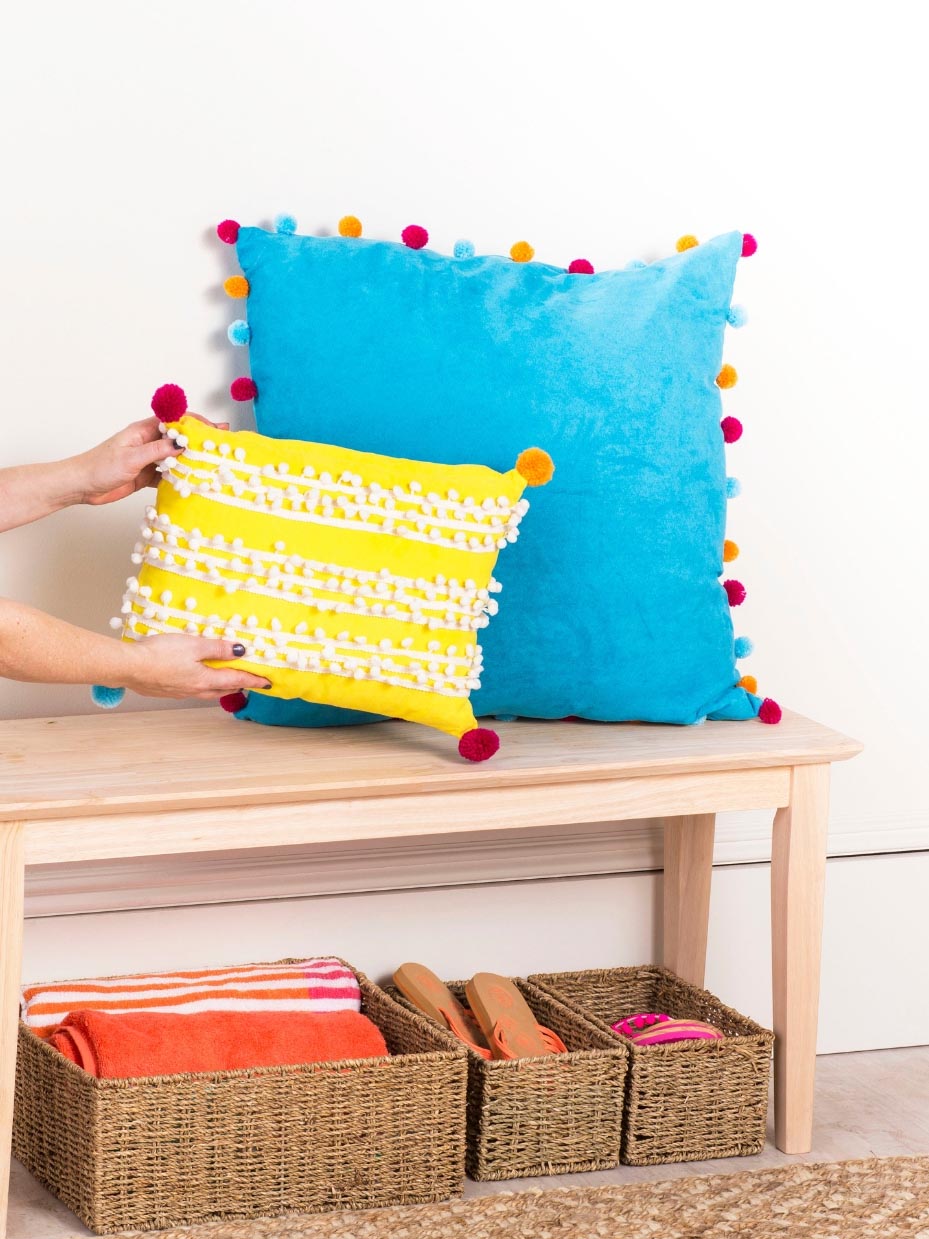 Easy DIY Pom-Pom Pillows