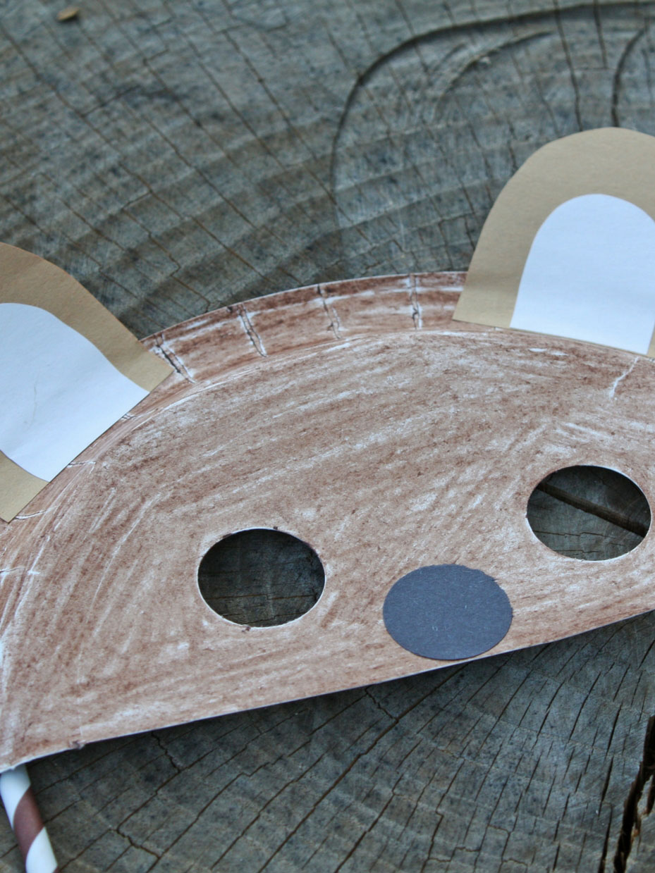 Bear Paper Plate Mask