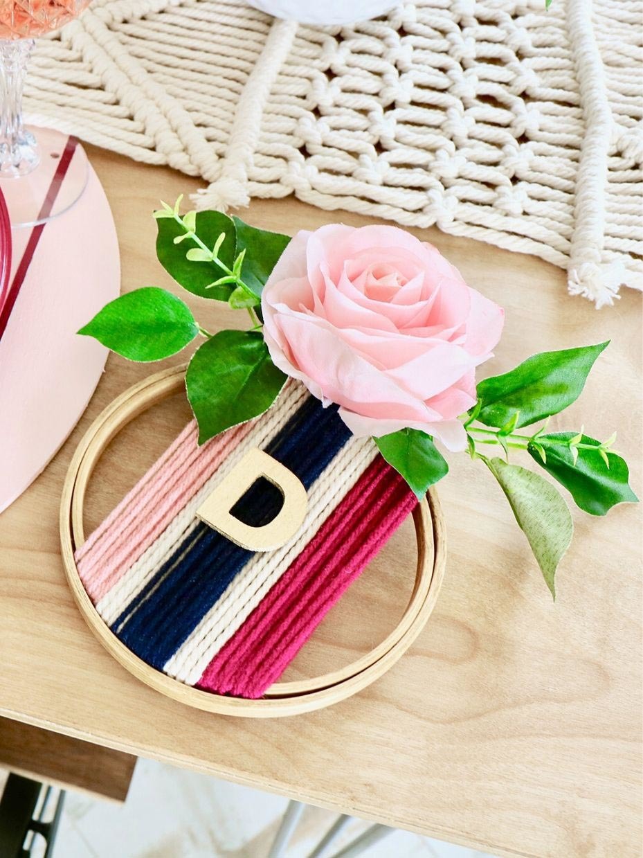 Embroidery Hoop Place Cards