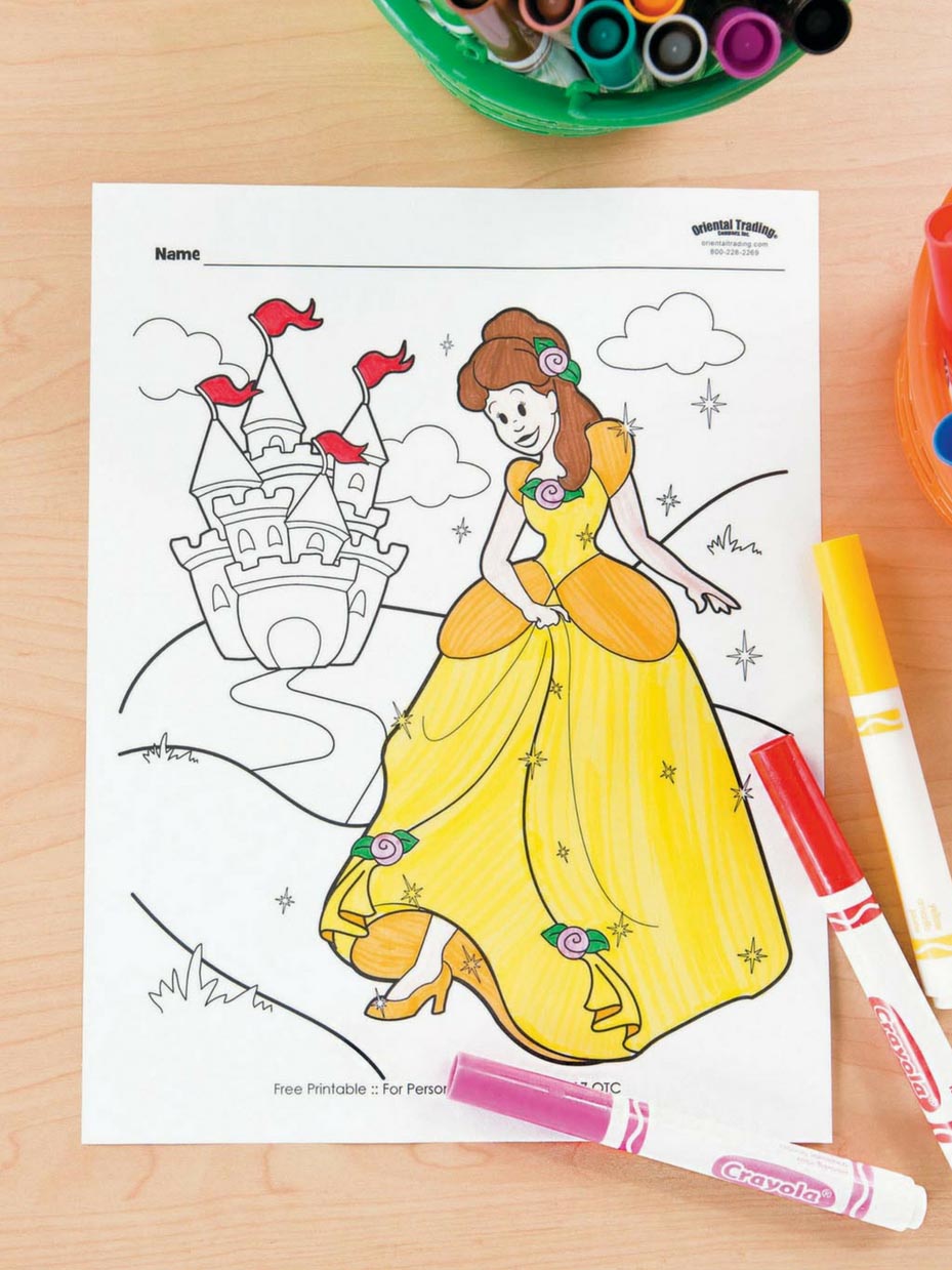 Fairytale Coloring Page