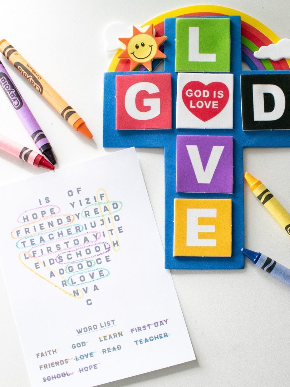 God is Love Printable Word Search