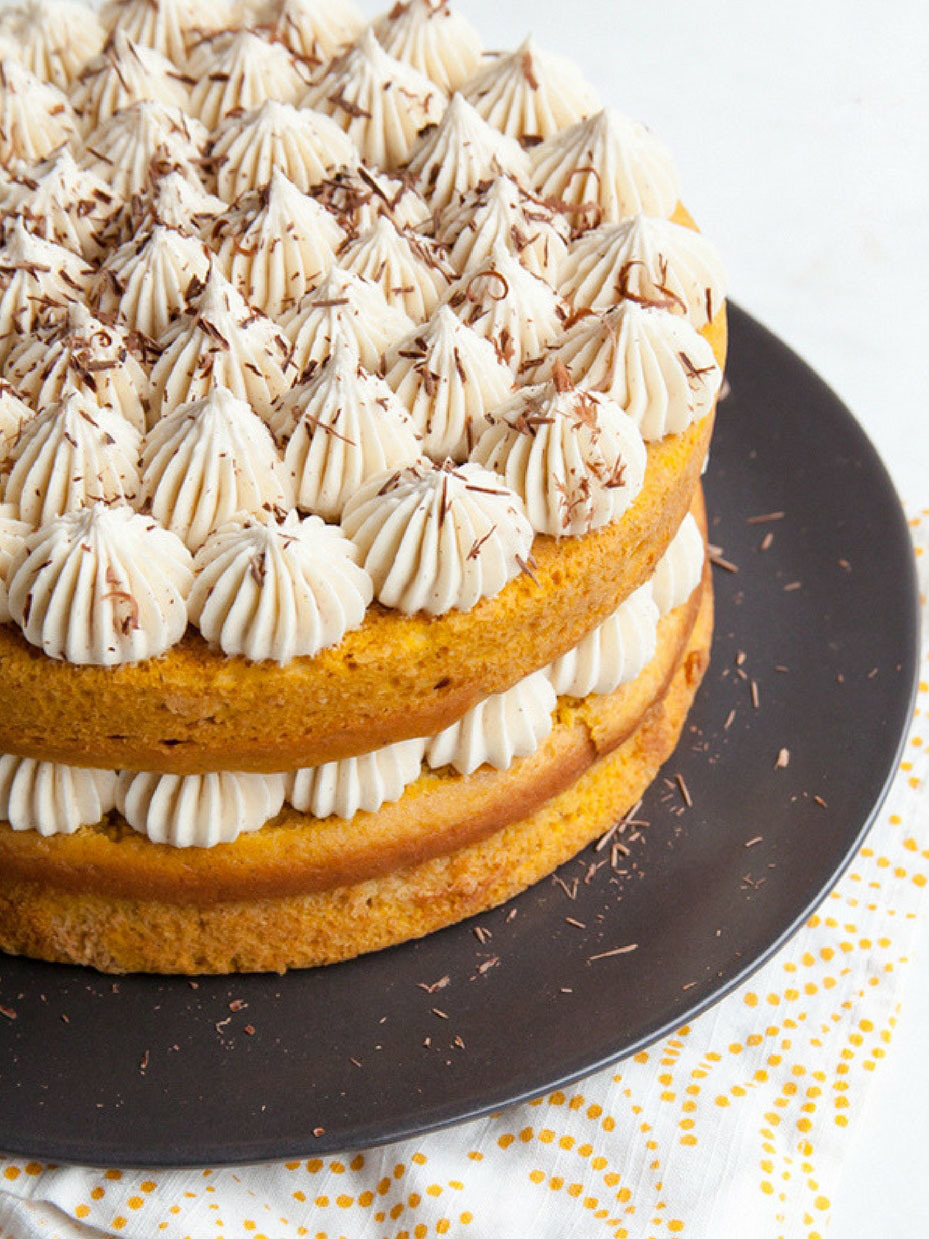 Pumpkin Tiramisu Cake