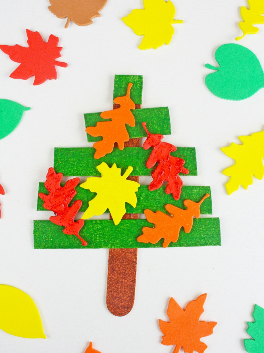 Fall Tree Popsicle Stick Craft