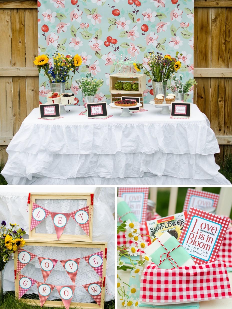 Farmers' Market Themed Bridal Shower