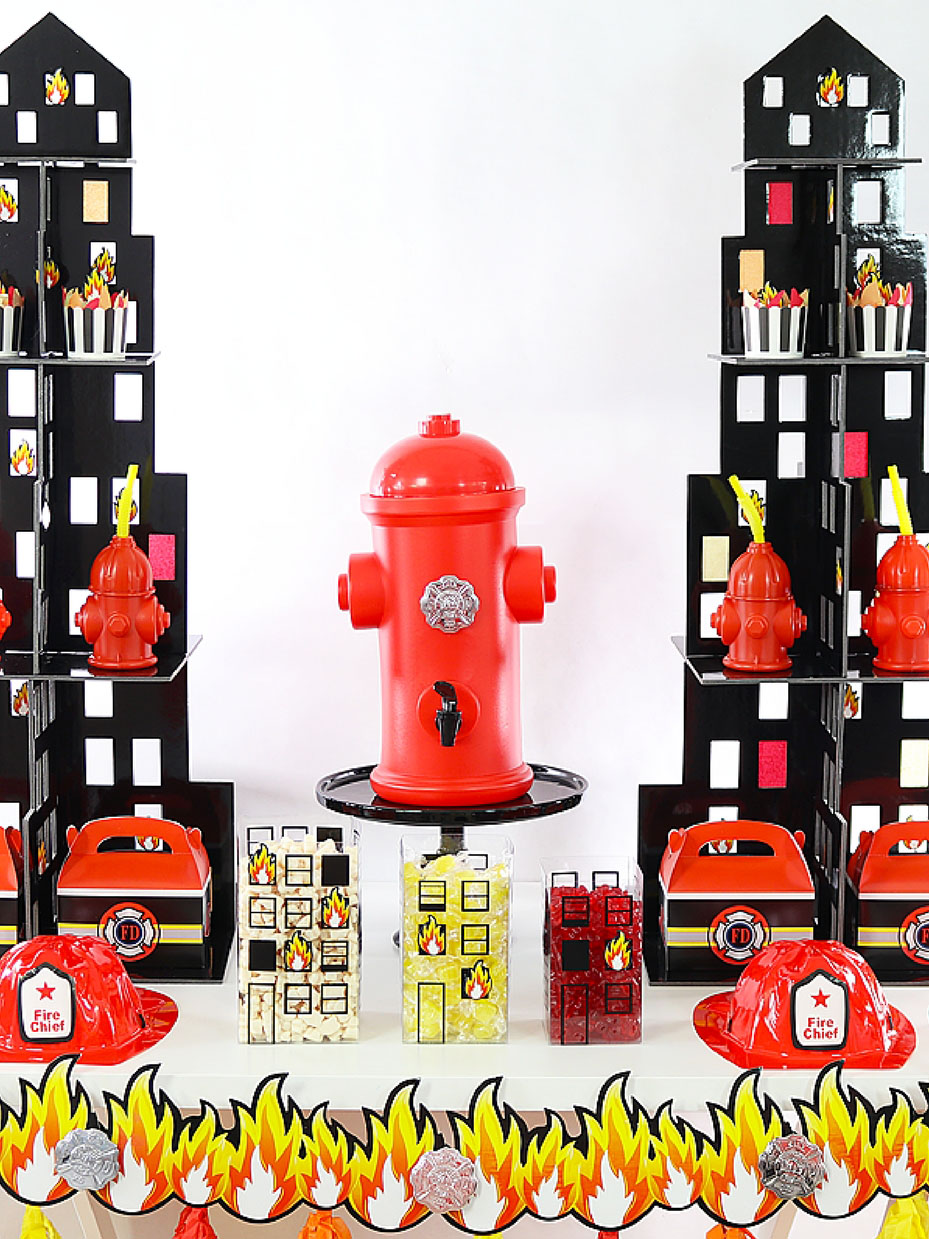 Blazing Firefighter Birthday Party