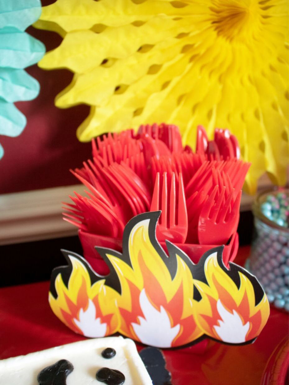 Flame Silverware Holder