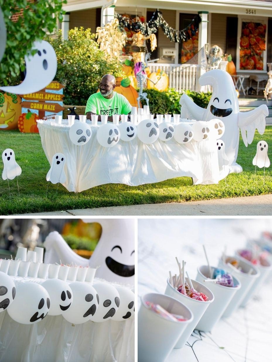 Ghost Halloween Table