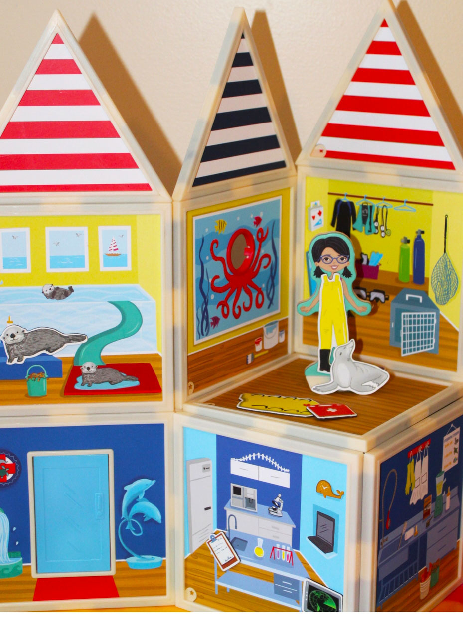 Build & Imagine Marine Rescue Center Magnetic Building Kit