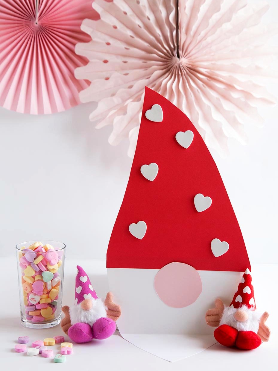 DIY Gnome Valentine Card Box