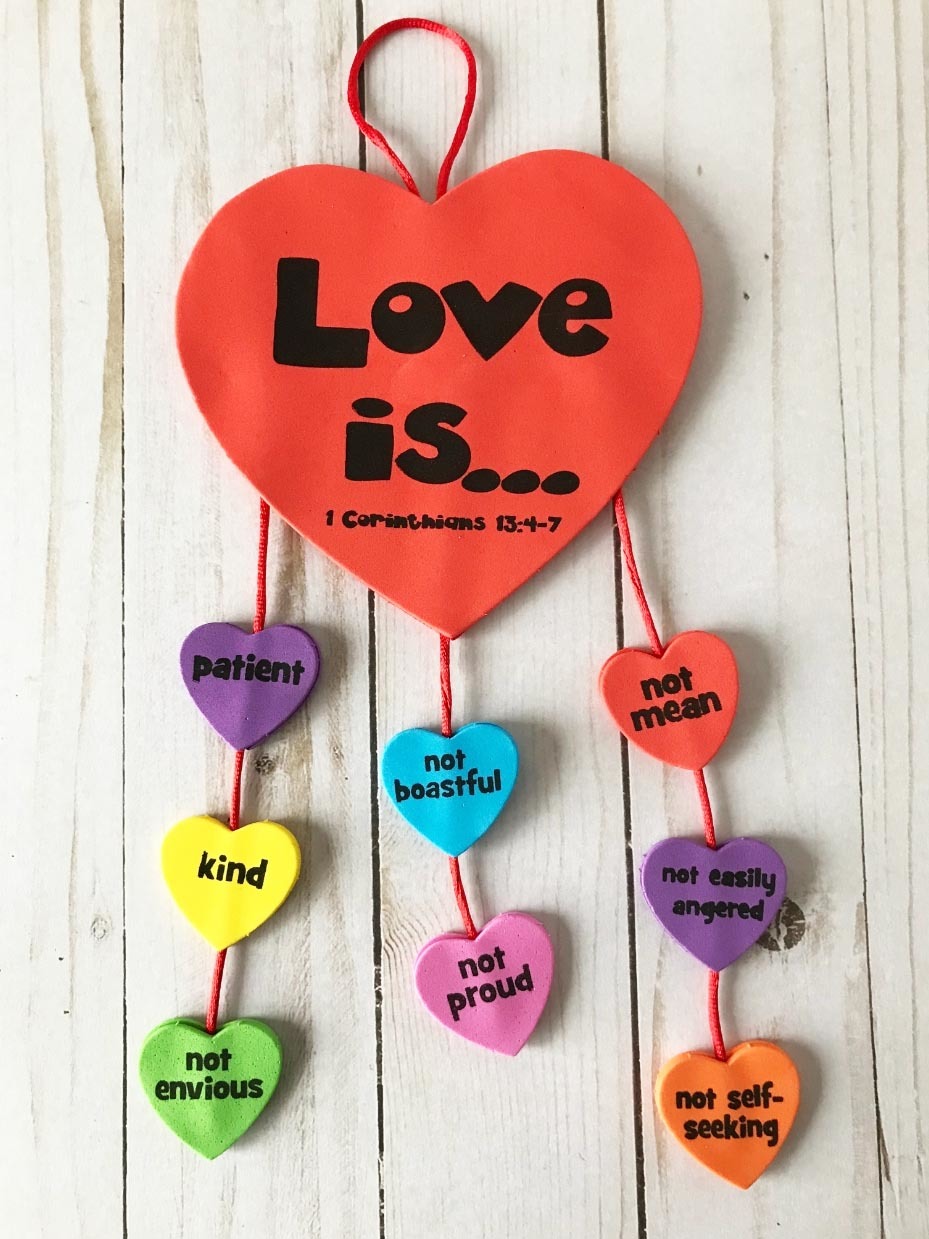 God is LOVE Sunday School Craft Ideas
