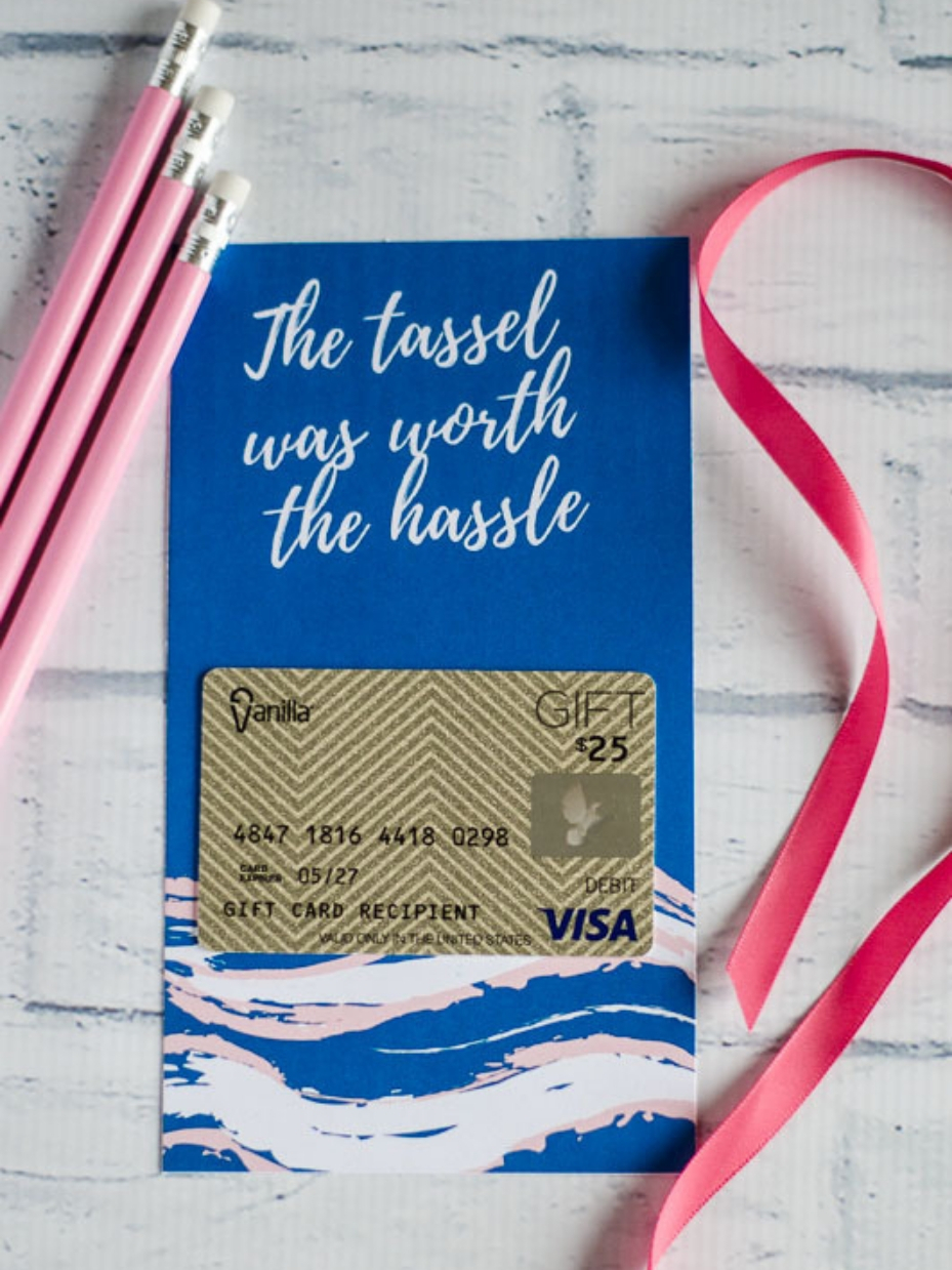 "The Tassel Was Worth the Hassle" Gift Card Holder