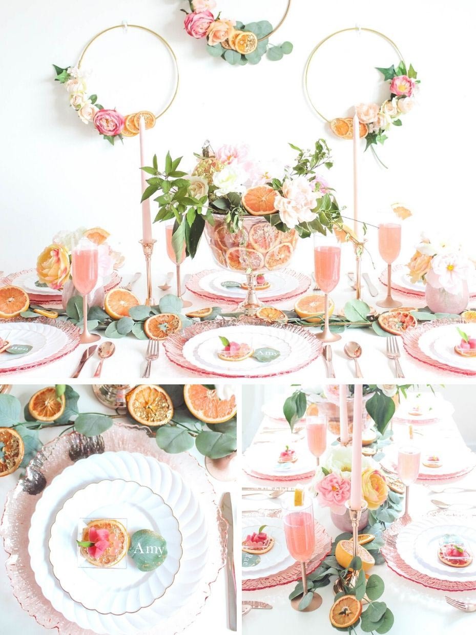 Grapefruit Inspired Wedding