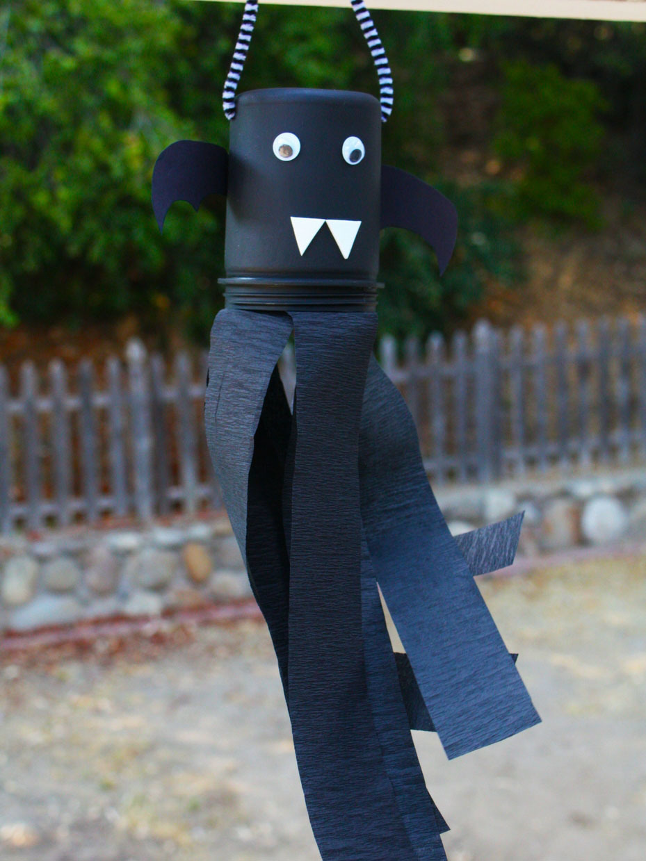 Halloween Bat Windsock Craft