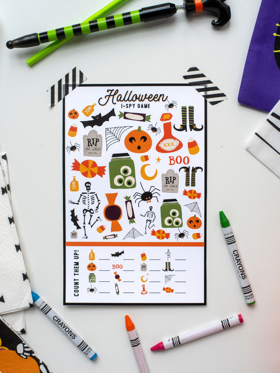 Halloween I Spy Printable Game