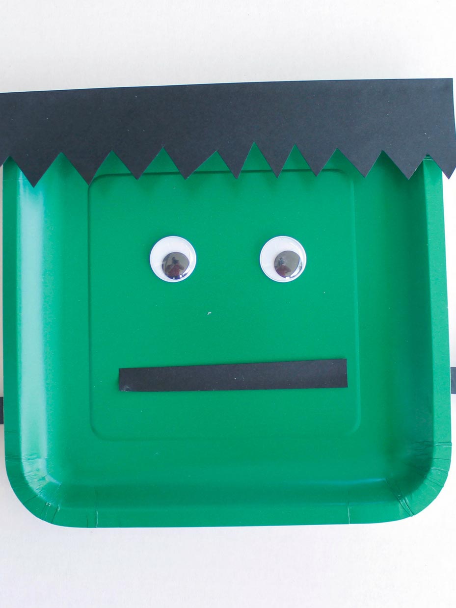 Frankenstein Paper Plate Kids' Craft