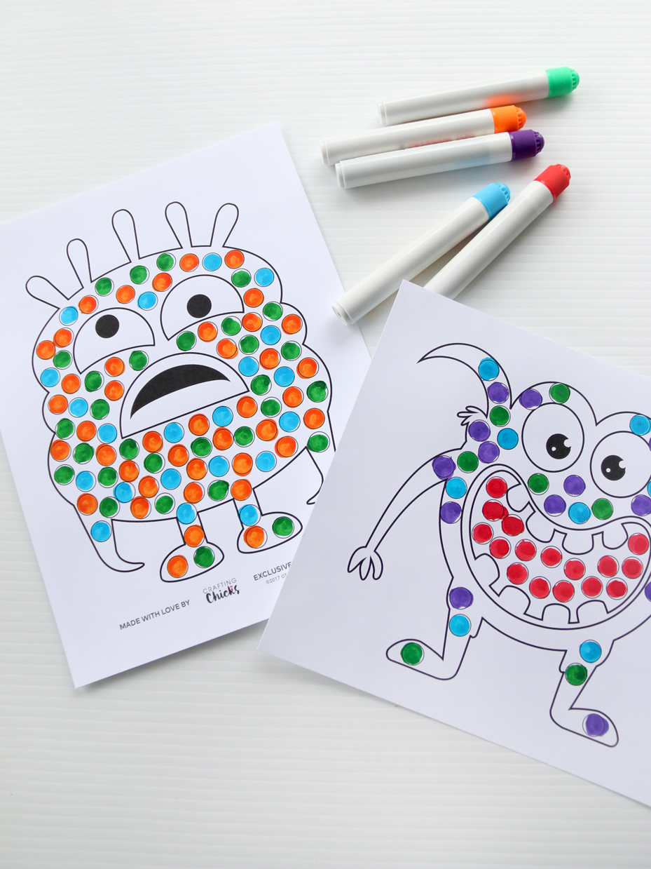 Monster Do-A-Dots