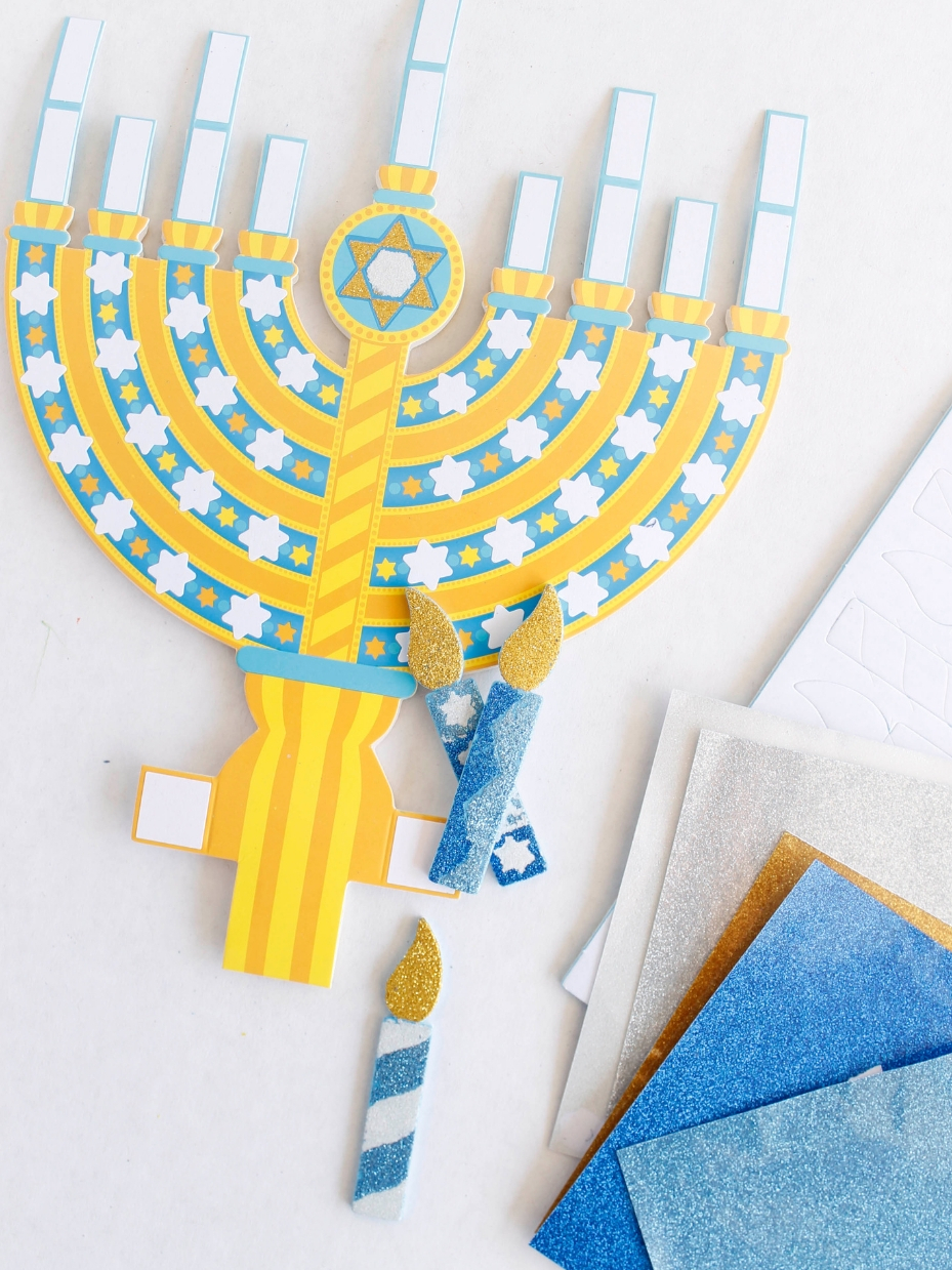 Melissa & Doug® Glitter Menorah & Dreidel