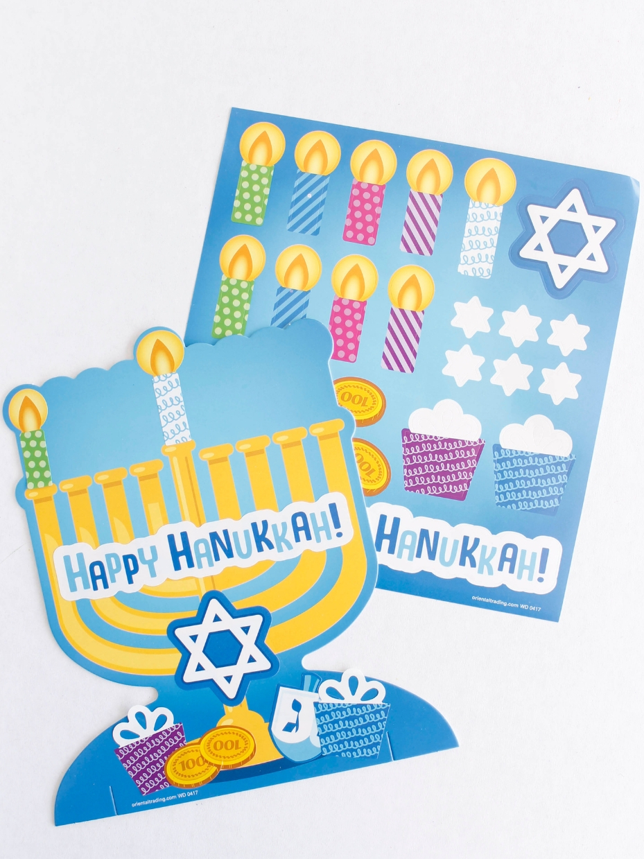 3D Menorah Sticker Scene