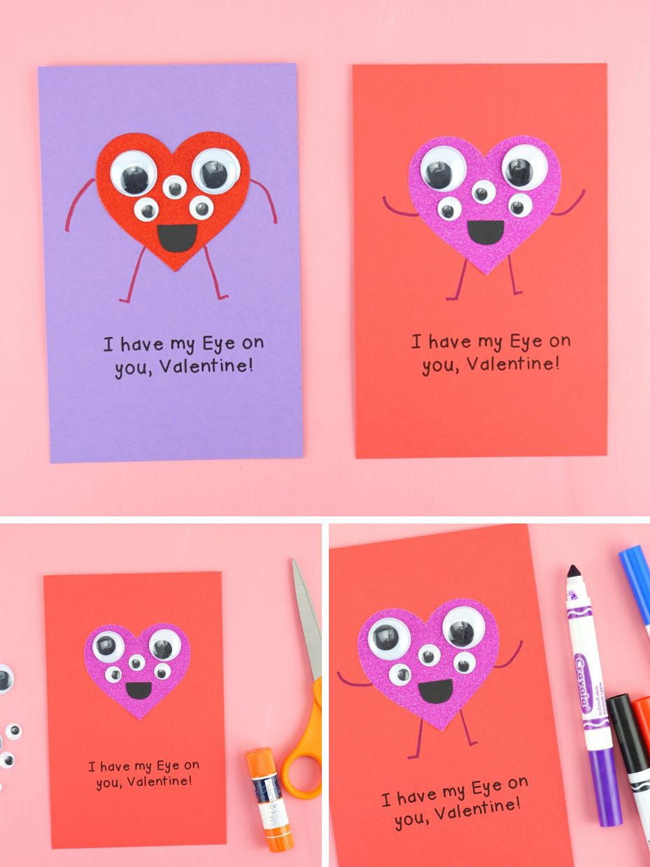 6 Easy Ways to make a Heart Valentine Card for Kids