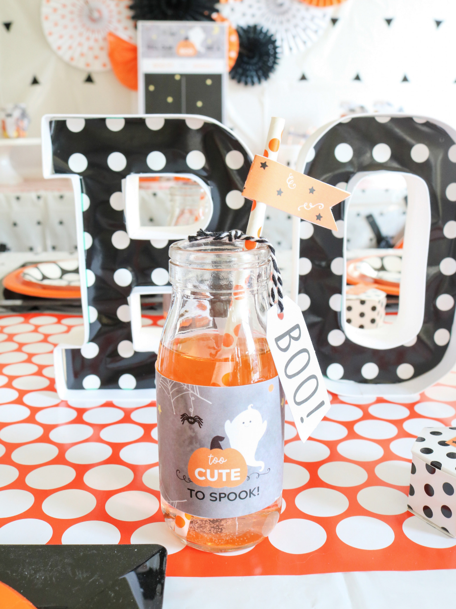 Halloween Bottle Labels