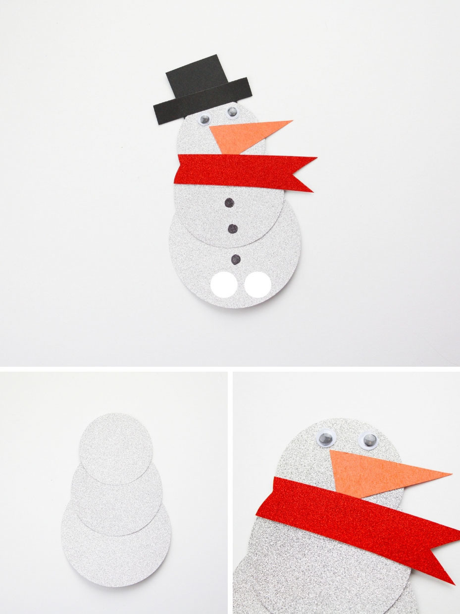 Snowman Finger Puppet