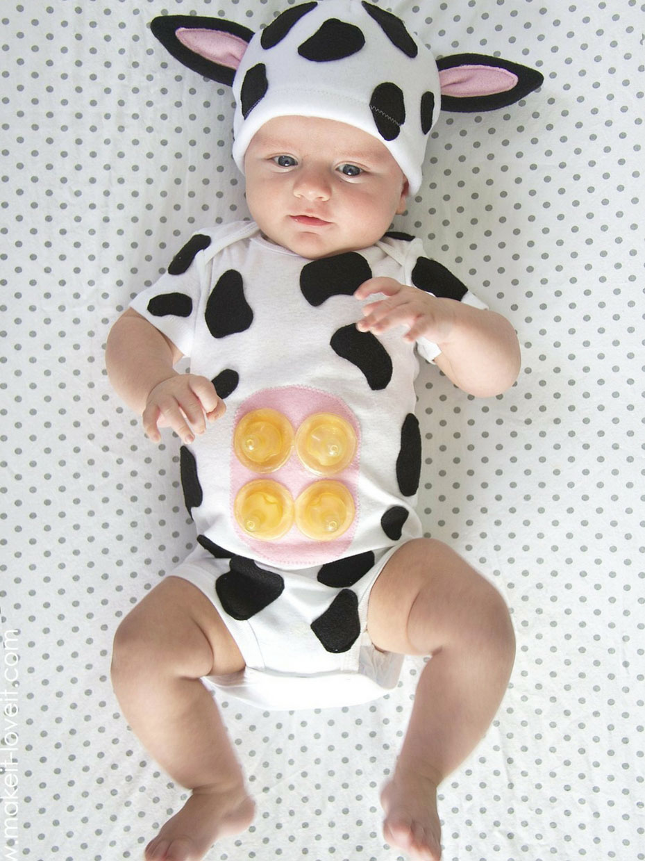 DIY Baby Cow Costume