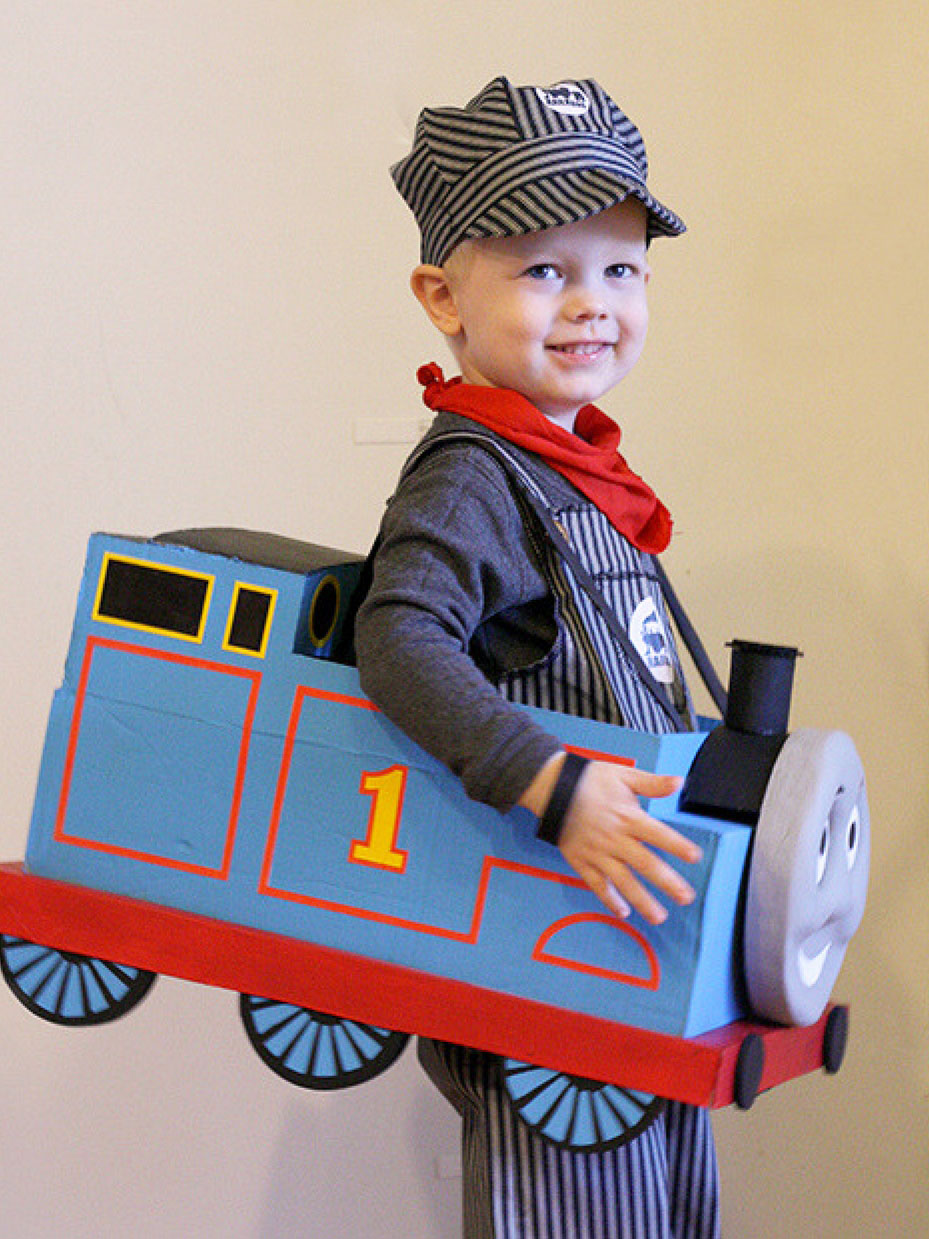 DIY Thomas the Tank Costume