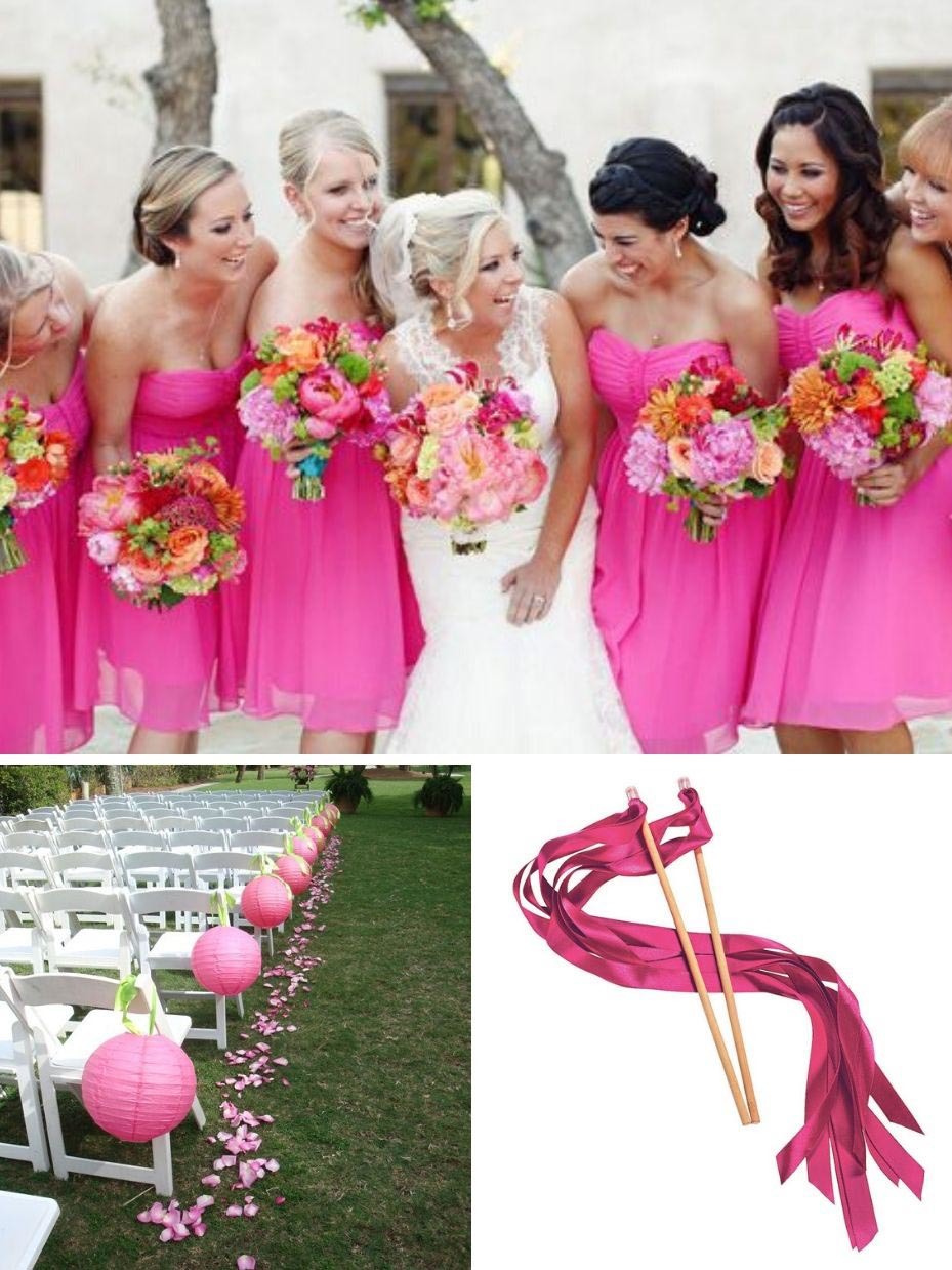Hot Pink and Navy Wedding Color Palette