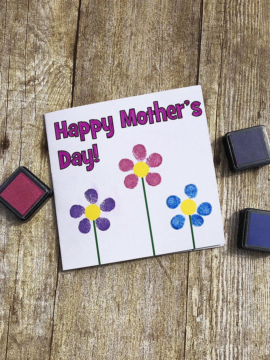 Thumbprint Mother's Day Card Craft Kit