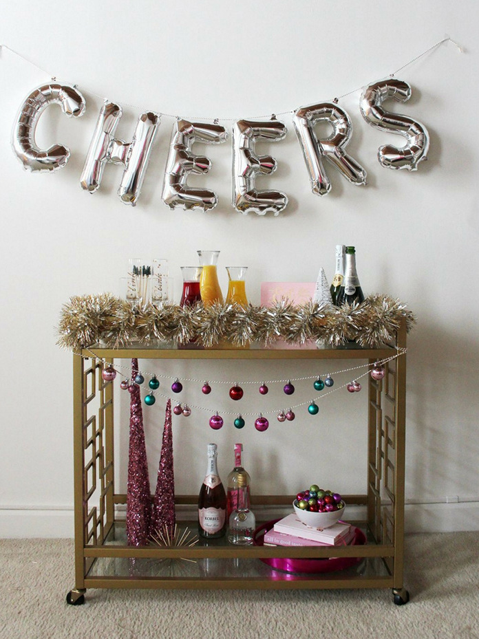 Holiday-Ready Bar Cart
