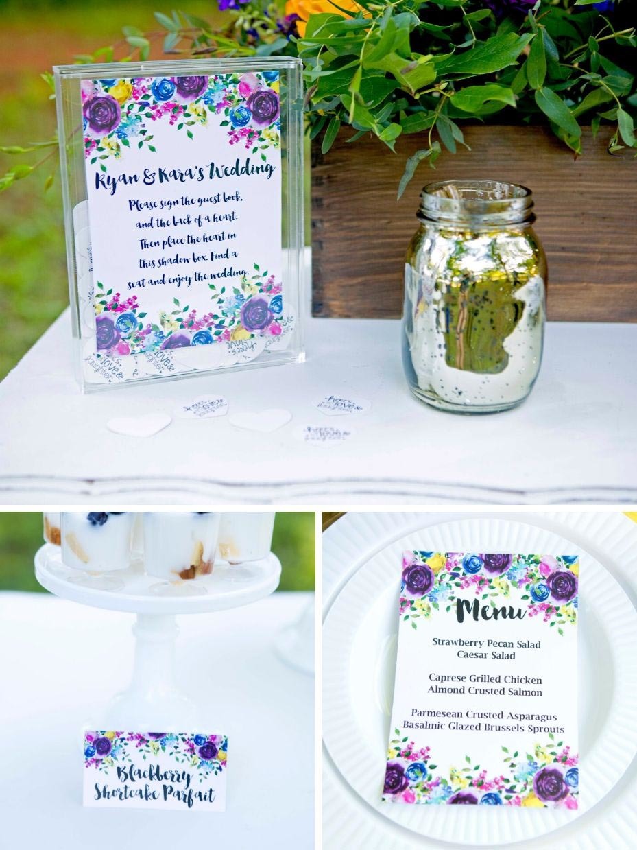 Jewel Tone Wedding Free Printables
