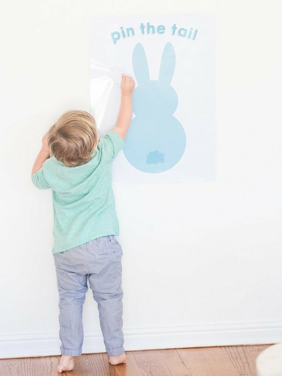 Pin the Tail on the Easter Bunny
