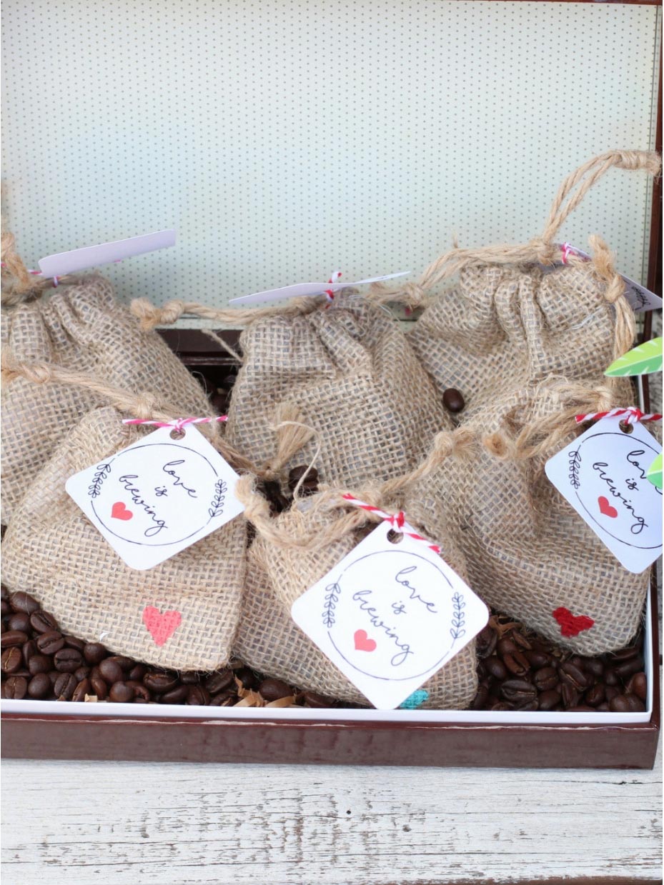Love is Brewing Coffee Favor Bag