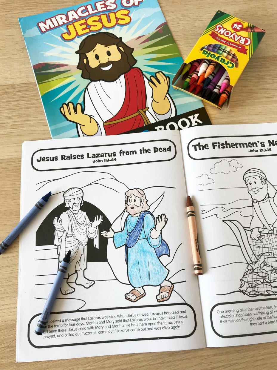 Miracles of Jesus Coloring Books