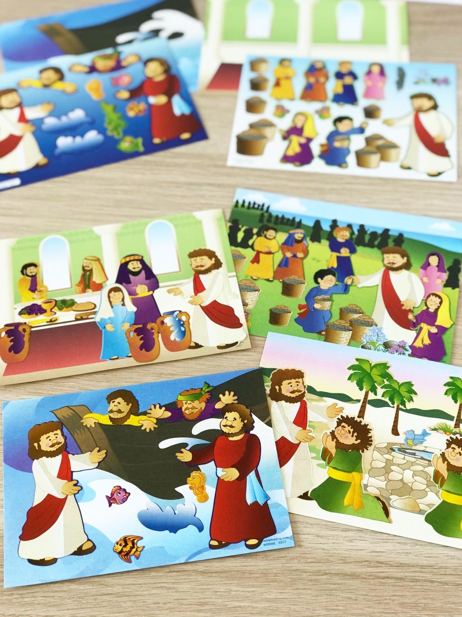 Miracles of Jesus Mini Sticker Scenes