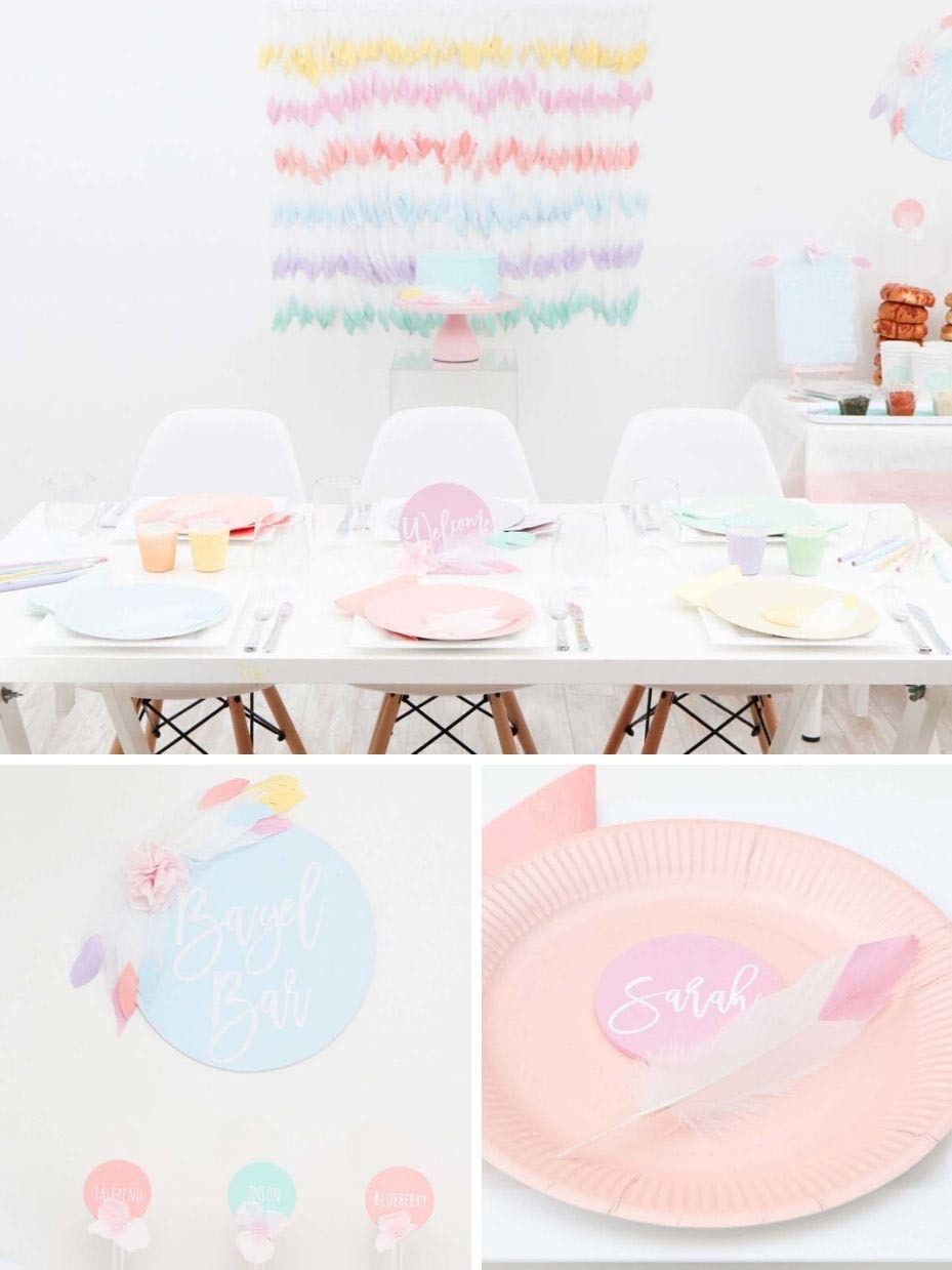 Mixed Pastel Bridal Shower Brunch