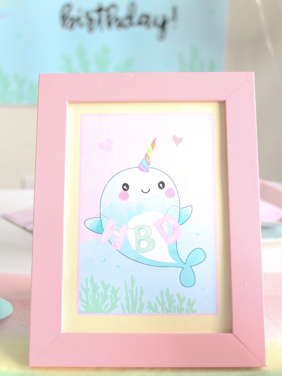 Narwhal Party Signs