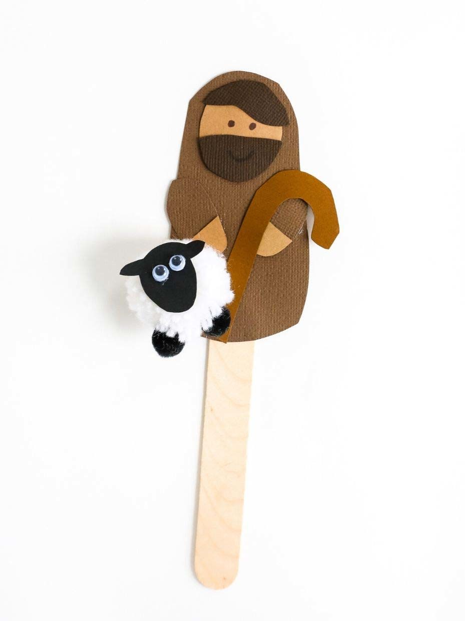 Shepherd Popsicle Stick Puppet