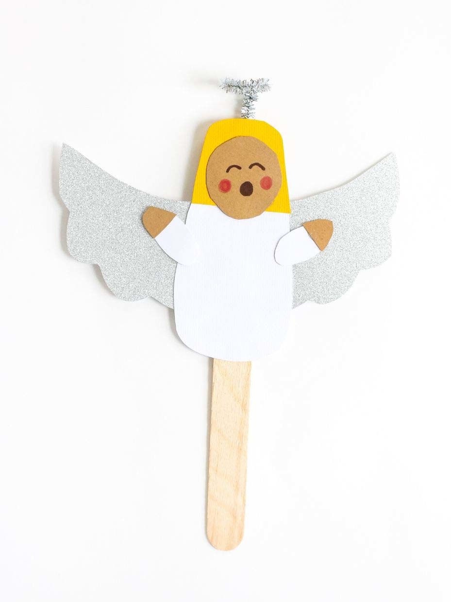 Angel Popsicle Stick Puppet