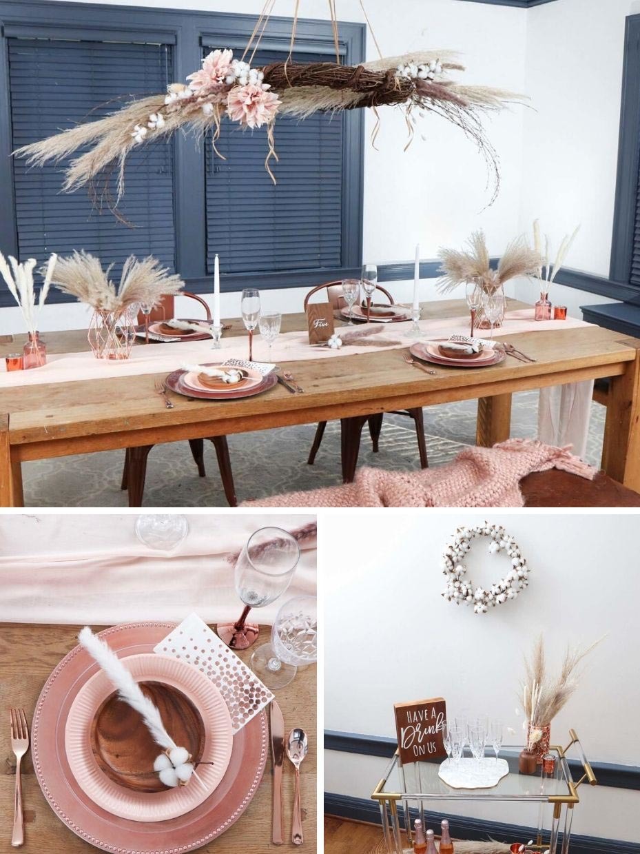 Neutral Bohemian Bridal Shower
