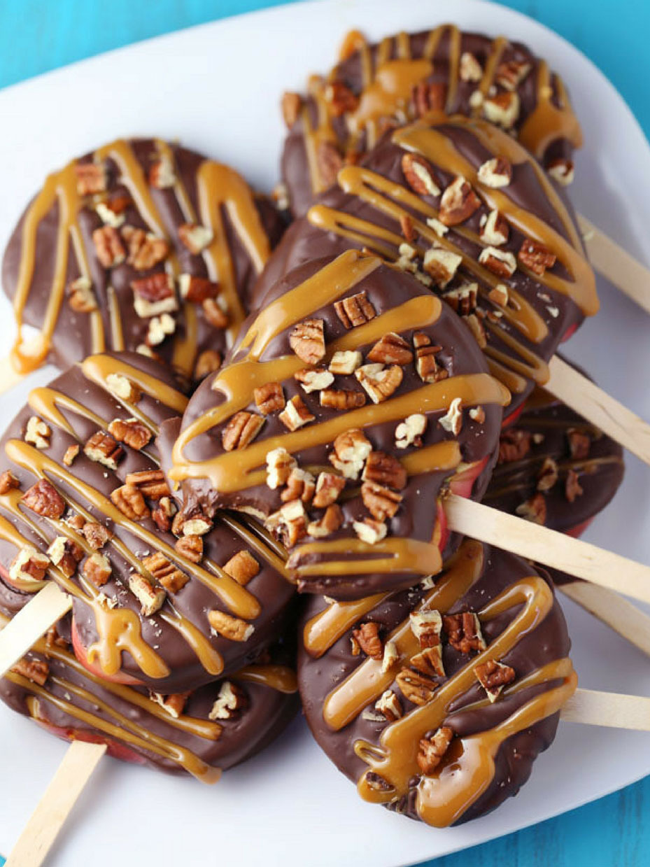Chocolate Turtle Apple Slices