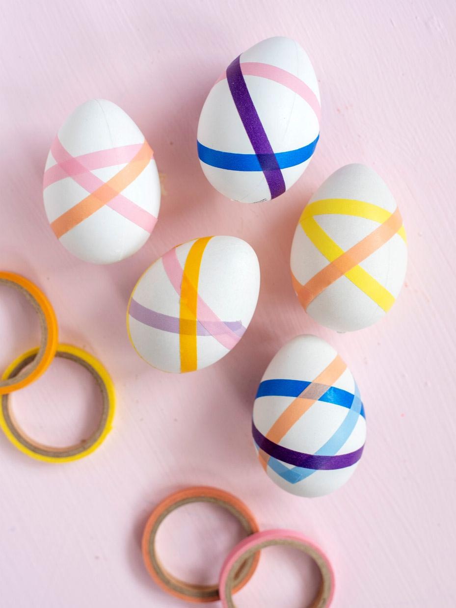 DIY Bakers Twine Easter Eggs Using A Balloon And Glue - Seeing Dandy Blog