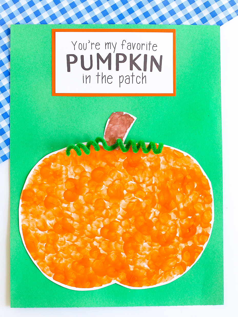 Pumpkin Fingerprint Craft
