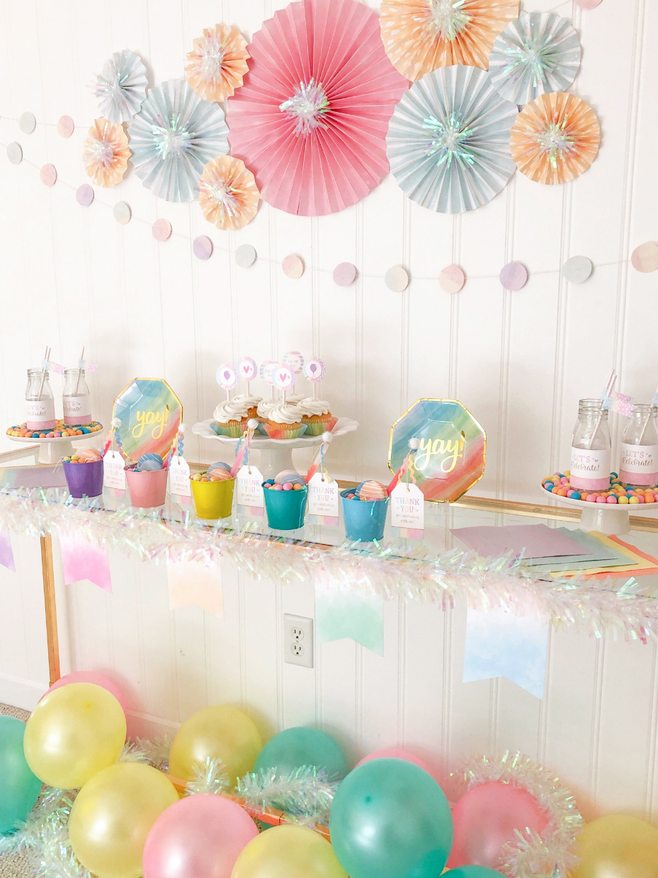 Pastel Party Printables