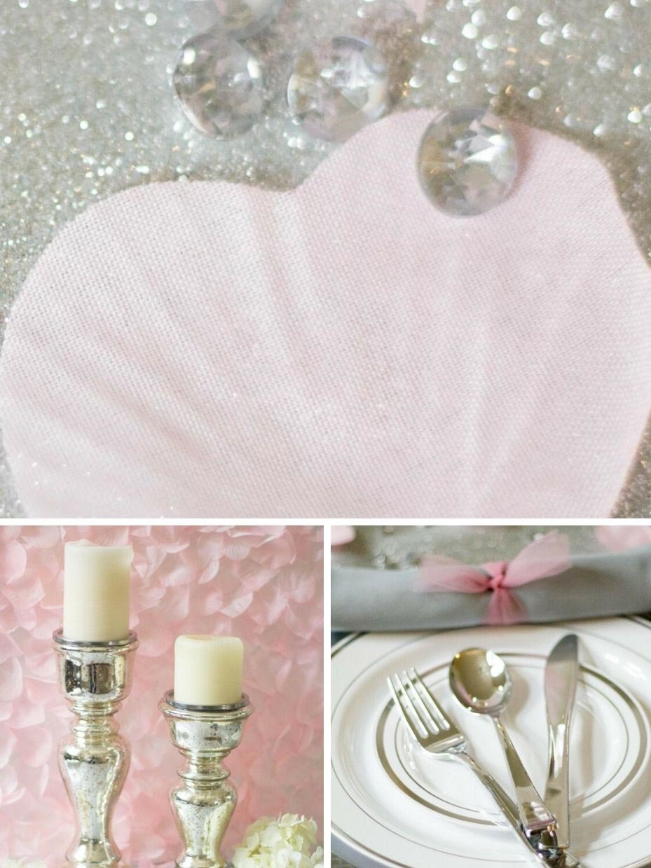 Pink and Silver Wedding Color Palette