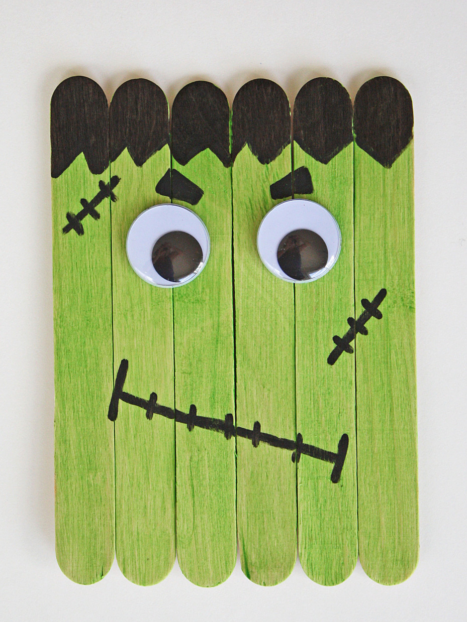 Popsicle Stick Halloween Crafts