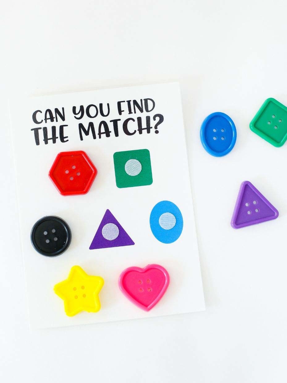 Buttons Shape Match Activity