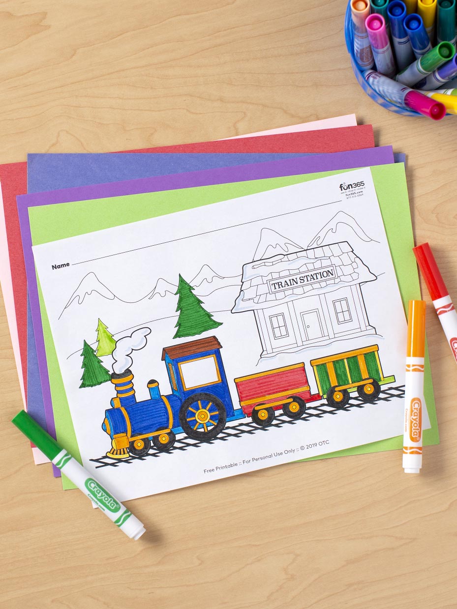 Train Coloring Page