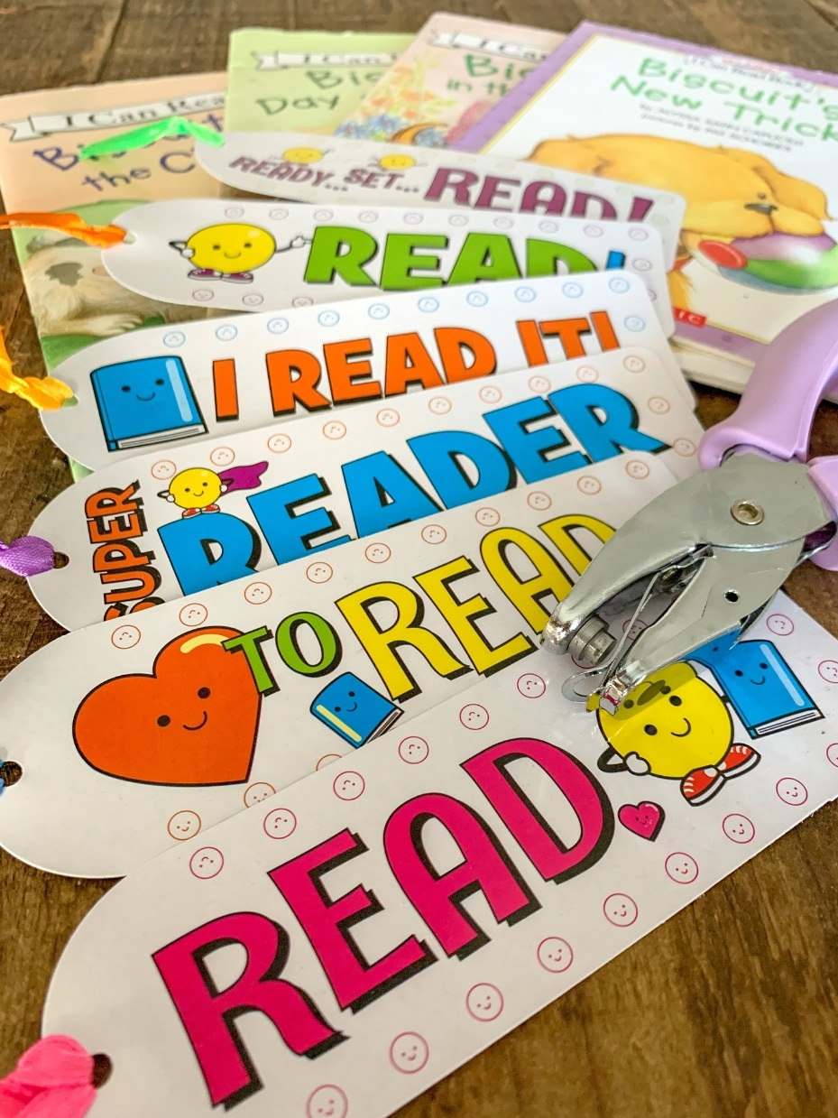 Reading Punch Card Bookmarks