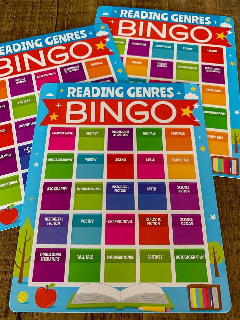 Reading Genres Bingo